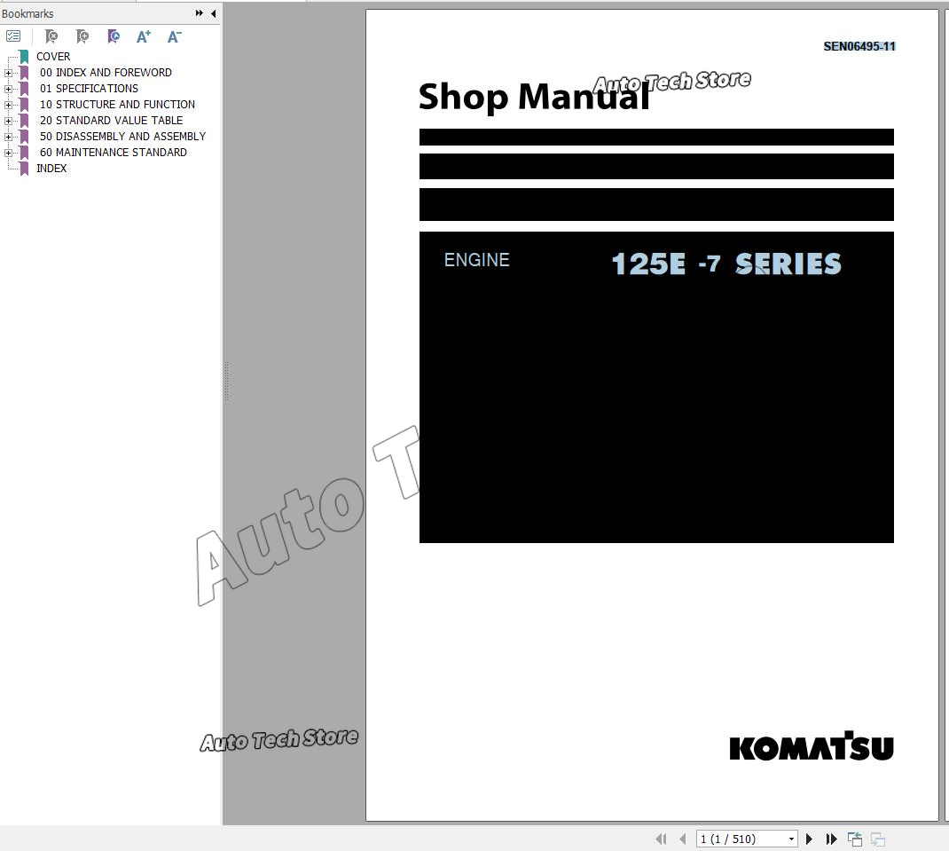 Tools In Workshop Pdf - Для магазина дизельных двигателей Komatsu, руководство