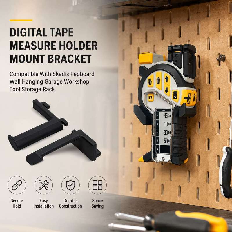Workshop Tools Hanging - Кронштейн-держатель для цифровой рулетки, совместимый с