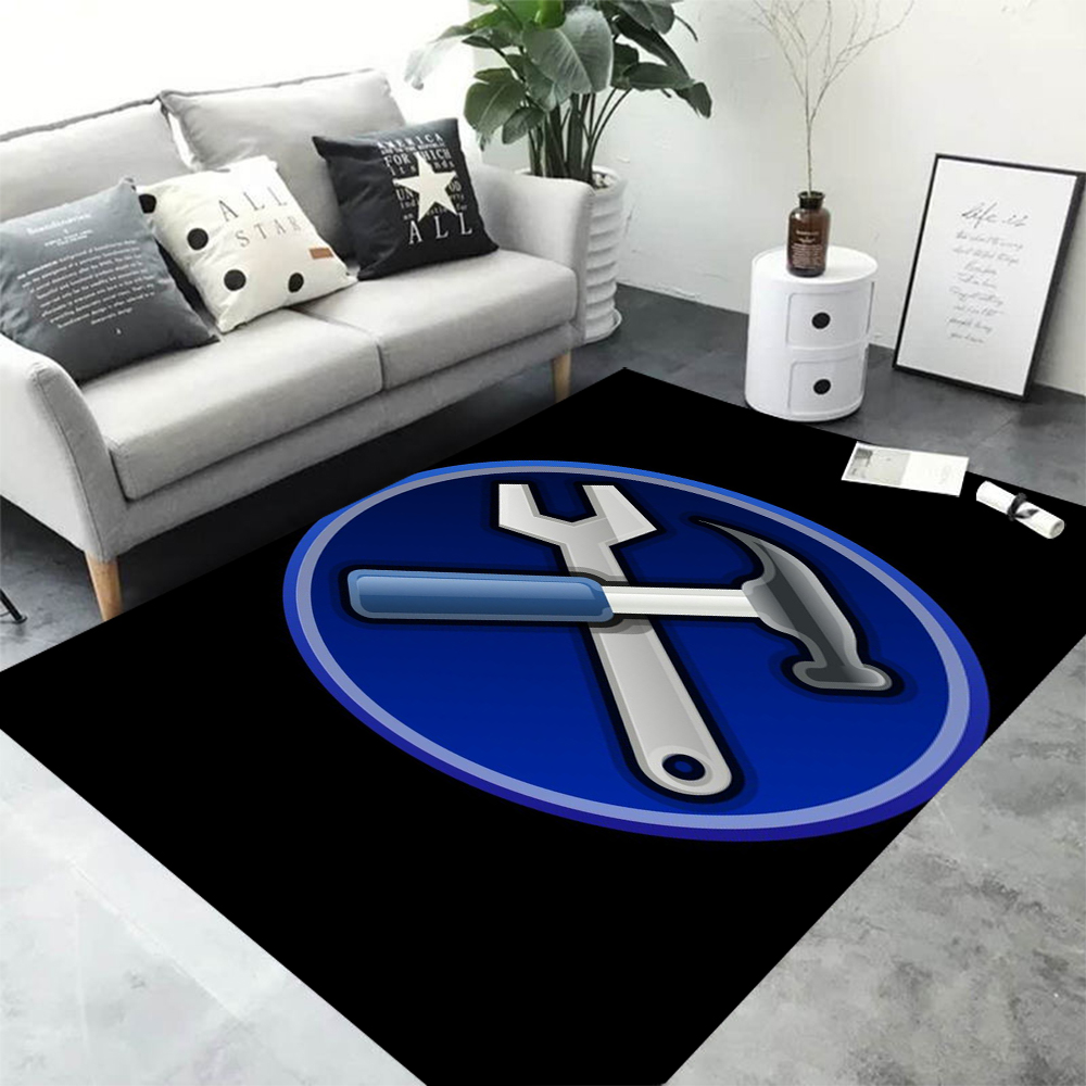 Коврик для гаража с принтом ме – обзор и цена Workshop Tools Logo